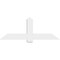 Ekena Millwork Eugene Architectural Grade PVC Gable Bracket, 60"W x 22 1/2"H x 2"D x 6"F, 9/12 Pitch GBP060X23X0206EUG00 - alternate 2